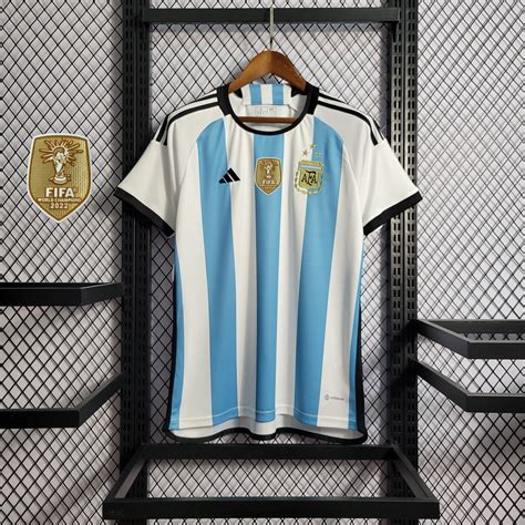 argentina world cup jersey three stars